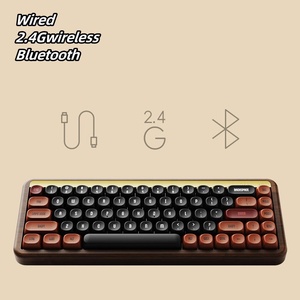 Akko MU01 Wooden Mechanical <b>Keyboard</b> 3 Mode Chinese Classic Hot Swap Custom Gaming <b>Keyboard</b> - Product Image 5