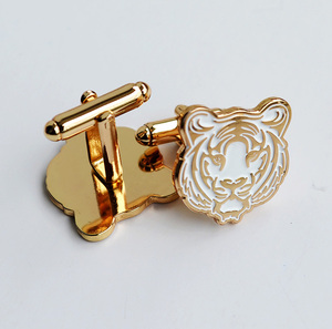 Nhà Máy Tùy Chỉnh Khuy Măng Sét Biểu Tượng Tùy Chỉnh Sơn Men Kim Loại Khuy Măng Sét Mạ Vàng Cuff Tự Làm Đồ Trang Sức Làm Khuy Măng Sét Cho Nam Giới Áo Sơ Mi - Product Image 3