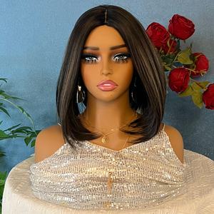 <span class=keywords><strong>Mannequin</strong></span> de tête de femme modèle européen-américain avec double épaule pour l'affichage de perruques et de boucles d'oreilles en PVC - Product Image 4