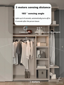 <span class=keywords><strong>LED</strong></span> tự động PIR cảm biến chuyển động tủ quần áo đèn treo đèn thanh ánh sáng - Product Image 5