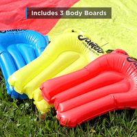 Jouets de jeu d'extérieur gonflables, toboggan aquatique triple rapide, adapté aux enfants pour les jeux dans la cour