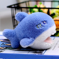 Requin Pendentif En Peluche Jouet Océan Animal Super Doux PP Coton Brodé Couette Sac Porte-clés Sac À Dos