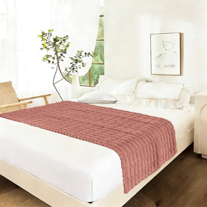 Manta Extra Grande de Felpa de Coral de Poliéster, Súper Suave y Cálida, para Sofá y Cama - Product Image 1