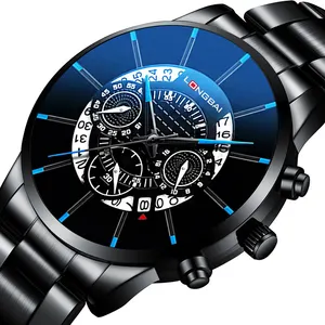 Montre Homme Fashion Analog Watches Casual Calendar Clock Male Stainless Steel Relojes Men Quartz Watch