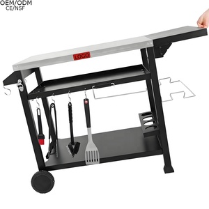 Trọng lượng nhẹ sắt ngoài trời gấp nướng bảng thép không gỉ hàng đầu đa chức năng hoạt động bền gia vị Giá rượu biệt thự - Product Image 1