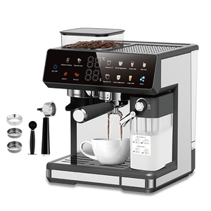 <span class=keywords><strong>Machine</strong></span> <span class=keywords><strong>à</strong></span> <span class=keywords><strong>café</strong></span> semi-automatique avec broyeur intégré, écran tactile, en acier inoxydable, capacité 15+ tasses, chaud/froid - Product Image 1