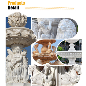 <span class=keywords><strong>Fontana</strong></span> d'Acqua Grande in Marmo Naturale MILY con Statua di Cavallo, <span class=keywords><strong>Fontana</strong></span> da <span class=keywords><strong>Giardino</strong></span> in <span class=keywords><strong>Pietra</strong></span> per Decorazione Esterna - Product Image 4