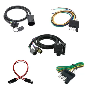 7 Pin Trailer Extension Wiring Harness 7 Way RV Blade Socket Plug Tow Wiring For Truck