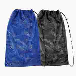 Mochila Grande y Económica para Ropa, Zapatos, Almacenamiento, Deportes Acuáticos, Playa, Equipo de Buceo, Negra y Azul con Malla - Product Image 1