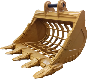 Excavadora de 10-18 toneladas Rock Bucket Skeleton Riddle Bucket Q345B HM400 Material Todas las marcas adecuadas - Product Image 3