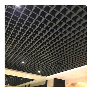 Décoration intérieure Lames métalliques Grille en aluminium Grille de <span class=keywords><strong>plafond</strong></span> Cellule ouverte Grille à lamelles Panneau de <span class=keywords><strong>plafond</strong></span> <span class=keywords><strong>Faux</strong></span> <span class=keywords><strong>plafond</strong></span> Design <span class=keywords><strong>pour</strong></span> boutique Hall Maison - Product Image 2