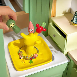 Dessin animé série créatif doigt manchon entrée clé support de rangement maison anneau bijoux petits ornements cadeau - Product Image 2