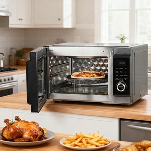Four à <span class=keywords><strong>micro</strong></span>-<span class=keywords><strong>ondes</strong></span> électrique intelligent combiné avec friteuse à air et grill, capacité de 28 L, prix de gros, en vente - Product Image 2
