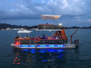 Chất lượng cao 9.2 mét hai tầng siêu phao thuyền cho nhiều người giải trí cho câu cá nhôm thân tàu phía ngoài động cơ - Product Image 2