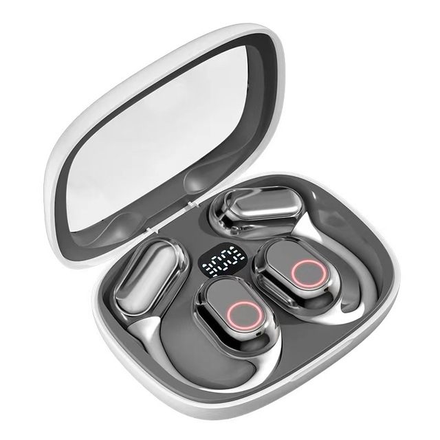 Fashion TWS Wireless Sports Earhook Headphones Dual Microphones Long Battery Life Shock Sound JL Chipset Digital Display