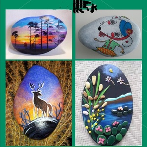 Pierres Artistiques - Pierres Créatives Artisanales DTY pour la Peinture des Enfants - Pierres pour Dessin Artistique - Product Image 2