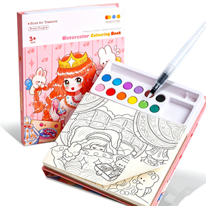 Set di Pittura per Bambini con Pennelli ad Acqua, Kit di Colori ad Acquerello e Gouache, Note Adesive da Colorare, Set per Dipingere Fai-da-Te - Product Image 5