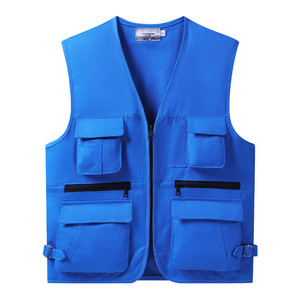 Chaqueta sin mangas de alta calidad, chaleco de trabajo con múltiples bolsillos, chaleco para hombre, chaleco de pesca - Product Image 5