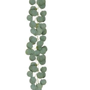 Guirnalda Artificial de Eucalipto, Guirnalda Plana de Alta Simulación para Decoración de Bodas y Hogar, Hojas de Manzano, 144 Hojas - Product Image 5