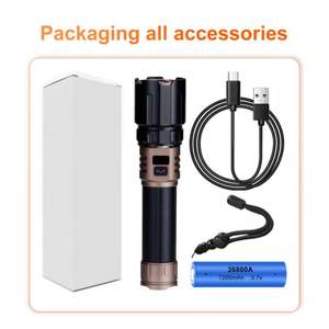 WOSEN 5000 Lumens Haute Puissance Linterna Étanche USB Rechargeable Lanterne Blanc LED Torche Lumière Tactique Lampe de Poche - Product Image 6