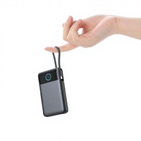 Batterie externe magnétique 10000mAh, charge sans fil 25W, PD 35W, batterie portable, écran TFT, câble de charge pour iPhone Android