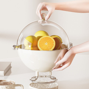 <span class=keywords><strong>Assiette</strong></span> en plastique haut de gamme de luxe <span class=keywords><strong>l</strong></span>éger pour fruits, collations et bonbons, boîte à fruits secs rotative pour salon et fête - Product Image 3