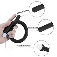 Douche anale et enema avec 4 buses de pulvérisation d'eau en silicone confortables pour hommes et femmes, tuyau d'irrigation anale réutilisable