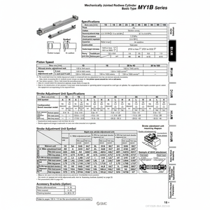 SMC Pneumatics-Cilindro sin vástago, articulado mecánicamente, categoría de producto - Product Image 1