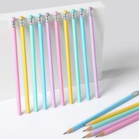 Macaron HB Bleistifte Holz dreieck Bulk Standard Bleistifte für Schulkinder