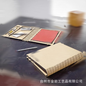 Cross-border wooden <b>folders</b>, cookbooks, <b>certificate</b> <b>folders</b>, visitor guestbooks, folding book boxes, home furnishings - Product Image 4