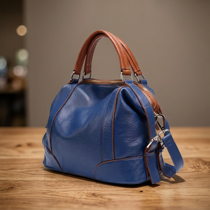 Sacs à main décontractés en cuir véritable de luxe, personnalisables, souples, de grande capacité, imperméables, avec fermeture éclair, pour femmes, vente en gros - Product Image 1