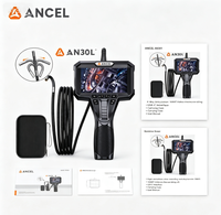 Caméra d'inspection articulée bidirectionnelle ANCEL AN302, endoscope à double objectif 6,5 mm avec caméra frontale et latérale, câble de 1,6 m