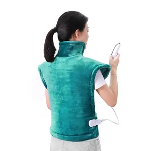 Eco-Friendly Soft Fleece Electric Heating Jacket/Heating Pad for Shoulders Neck and Back Warmer
