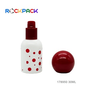 Flaconi Rotondi Bianchi da 30ml per Lozioni, Creme e Fondotinta Liquido con Tappo a Sfera - Product Image 4