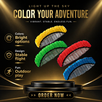 SEE17 SUNEYE Sport Zone Dual-Line Soft-Body Tissu à carreaux sans cadre Stunt Kite Logo-Modèle gratuit Bleu/Jaune/Vert