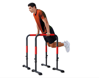 Barres parallèles réglables fendues au prix de gros Barres parallèles métalliques portables durables pour la salle de sport à domicile