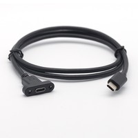 Typ-C-Stecker-zu-Buchse-Verlängerungskabel mit Mutter und Kupferleiter USB 3.1 für Personal Computer