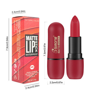 Lápiz <span class=keywords><strong>Labial</strong></span> Mate con Efecto Blur, Aceite Mineral, Fórmula Hidratante Fácil de Aplicar, Larga Duración Natural, Pigmentos Perlados, Tamaño Pequeño - Product Image 3