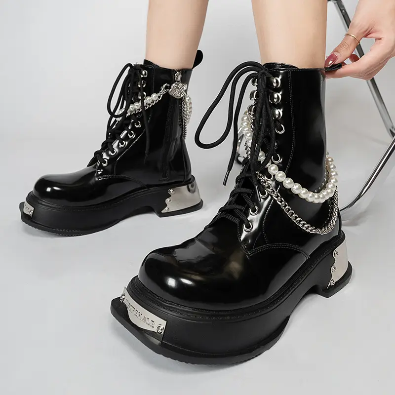 Fashion Female Ladies 2022 Leather Winter Ankle Designer Boots Women Shoes