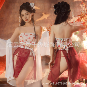 Nuevo conjunto de lencería sexy, estilo Hanfu clásico, faja erótica femenina, estilo antiguo puro y seductor, uniforme, tendencia nacional - Product Image 1