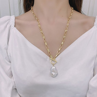 Collier en perles baroques d'eau douce naturelles plaqué or 14 carats Lucy Jewelry Wholesale pour hommes et femmes, qualité AAAAA, certifié NGTC