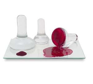 Ensemble de pilons et mortiers en verre à fond plat pour le broyage des pigments minéraux - Product Image 1