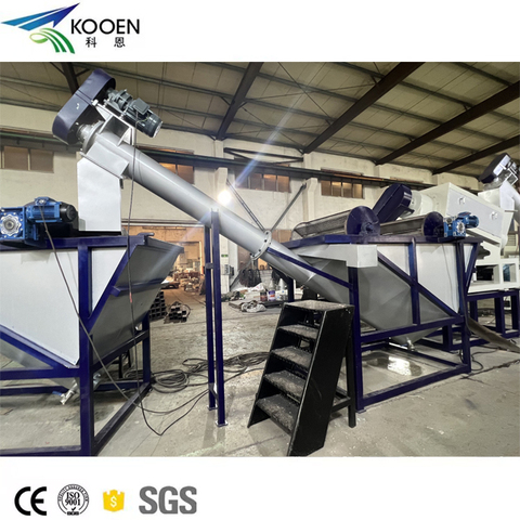 500kg Per Hour Waste Pp Pe Film Recycle Machine