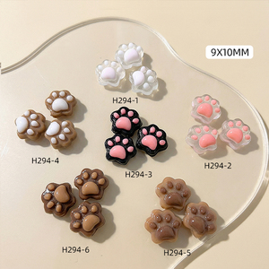 Decorazioni per Unghie a Forma di Zampa di Gatto, Colorate e Carine, in Resina di Alta Qualità Ideale per accessori fai-da-te per unghie - Product Image 2