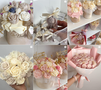 Boîtes d'emballage en tube de papier de luxe Boîte cadeau Bouquet rond Cadeau d'anniversaire Boîte en forme de cylindre