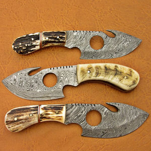 Cuchillo de Caza de Acero de Damasco Forjado a Mano con Mango de Madera, Cuchillo de Caza de Acero de Damasco Hecho a Mano de Primera Calidad - Product Image 6