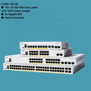 CISCOS 2024 New Original C1200-16T-2G 16-Port for 2x1G SFP <b>Switch</b> with POE and 1 Year Warranty - Product Image 2