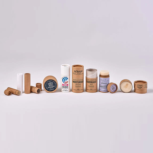 Phân Hủy Sinh Học Rỗng Kraft Tông Khử Mùi Stick Container Bao Bì Biểu Tượng Tùy Chỉnh In Push up Lip Balm Kraft Giấy Ống - Product Image 5