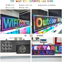WiFi controlado inalámbrico P10 al aire libre cartelera tienda pantalla de bienvenida pantalla LED mensaje programable señal LED Pantalla de desplazamiento