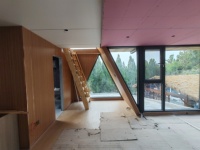 Bâtiments modulaires permanents en structure acier personnalisables : Maisons triangulaires de luxe
